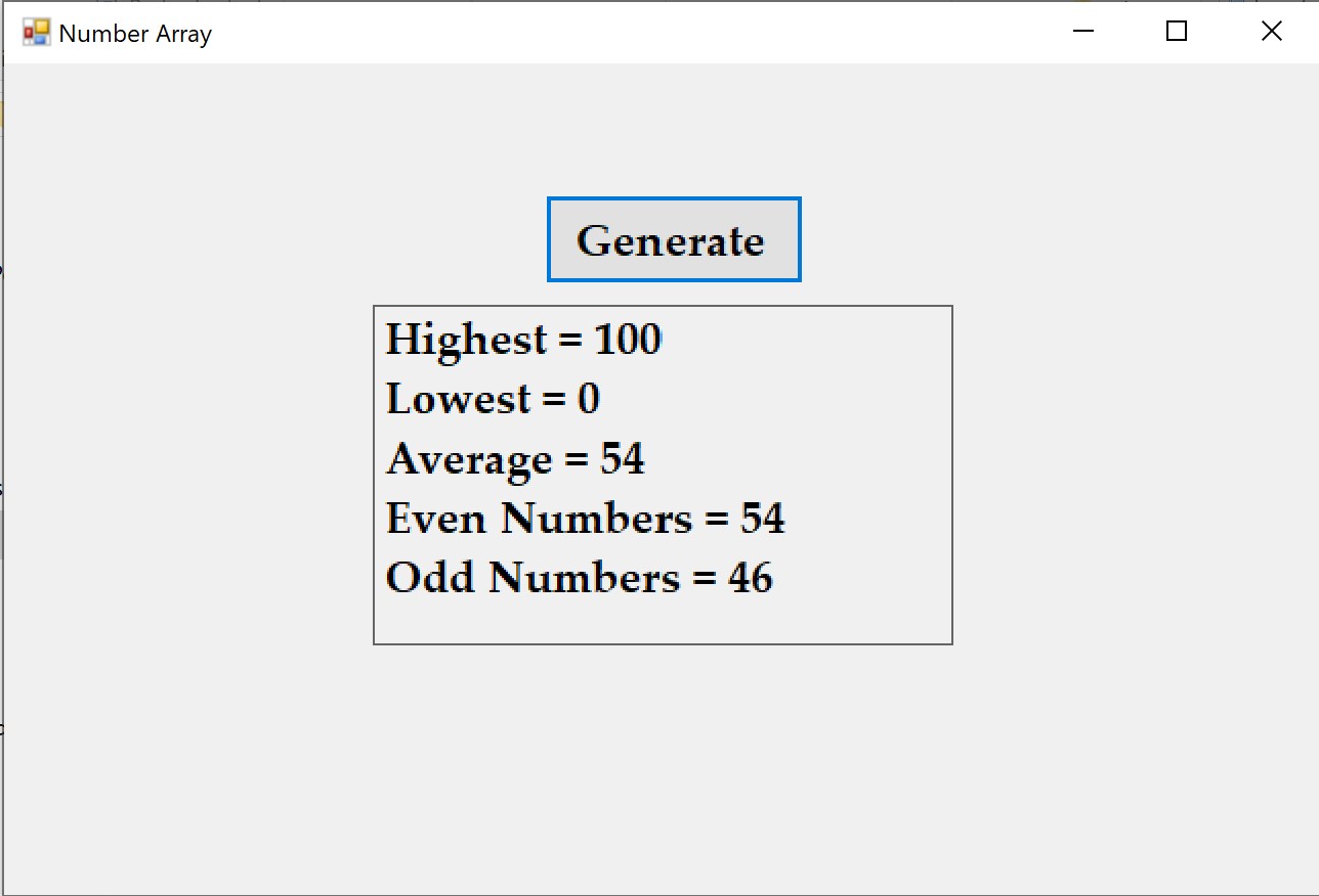 Number Array